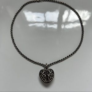 kieselstein-cord sterling silver heart necklace